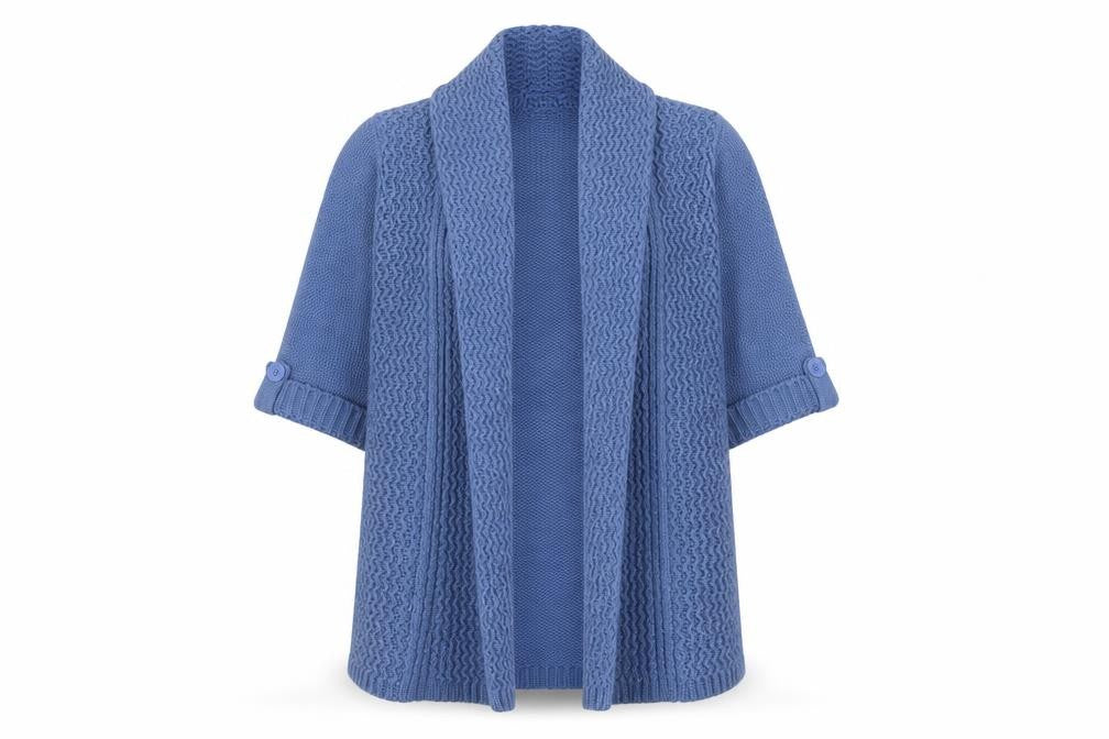 Style by EWM Women's Blue Cardigan M Knitwear