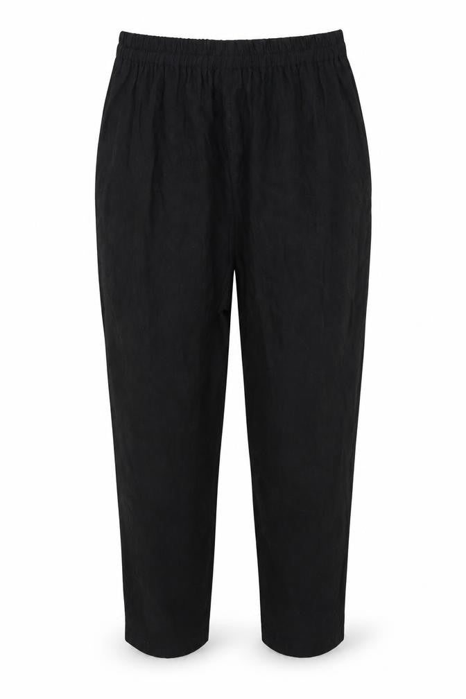 Front view of OPUS Women's Black Relaxed Trousers -, size 16