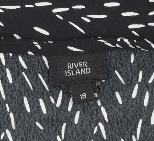 River Island Women's Black Dress Size 18, Elegant & Versatile