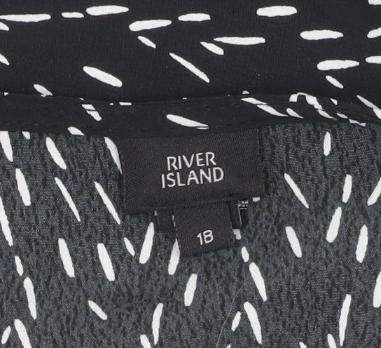 River Island Women's Black Dress Size 18, Elegant & Versatile