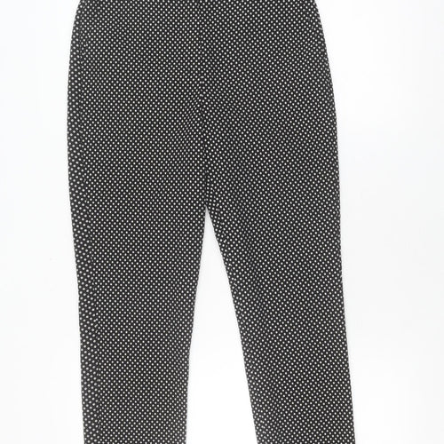 Dorothy Perkins Black Polka Dot Women's Trousers Size 10