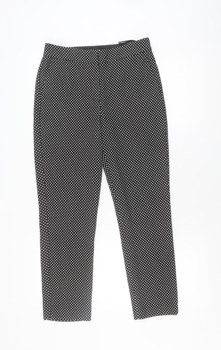 Dorothy Perkins Black Polka Dot Women's Trousers Size 10