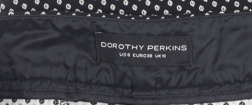 Dorothy Perkins Black Polka Dot Women's Trousers Size 10