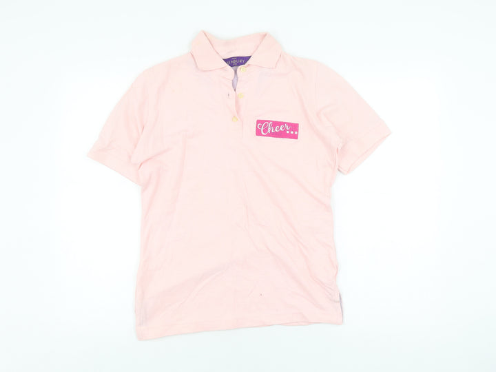 Henbury Women's Pink Polo Shirt, Size 10, Casual Style