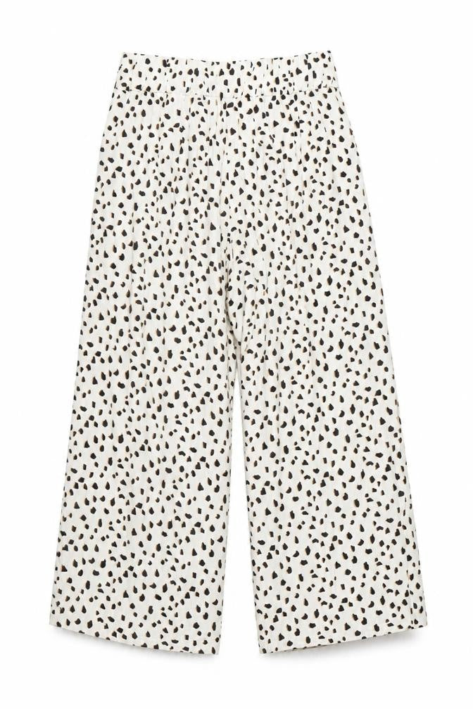 Marks and Spencer Women Ivory Animal Print Trousers