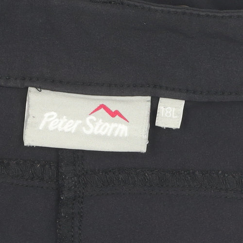 Peter Storm Women's Black Activewear Trousers, Size 18L