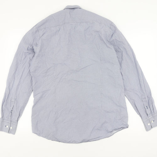 Hugo Boss Men’s Blue Slim Fit Long Sleeve Shirt
