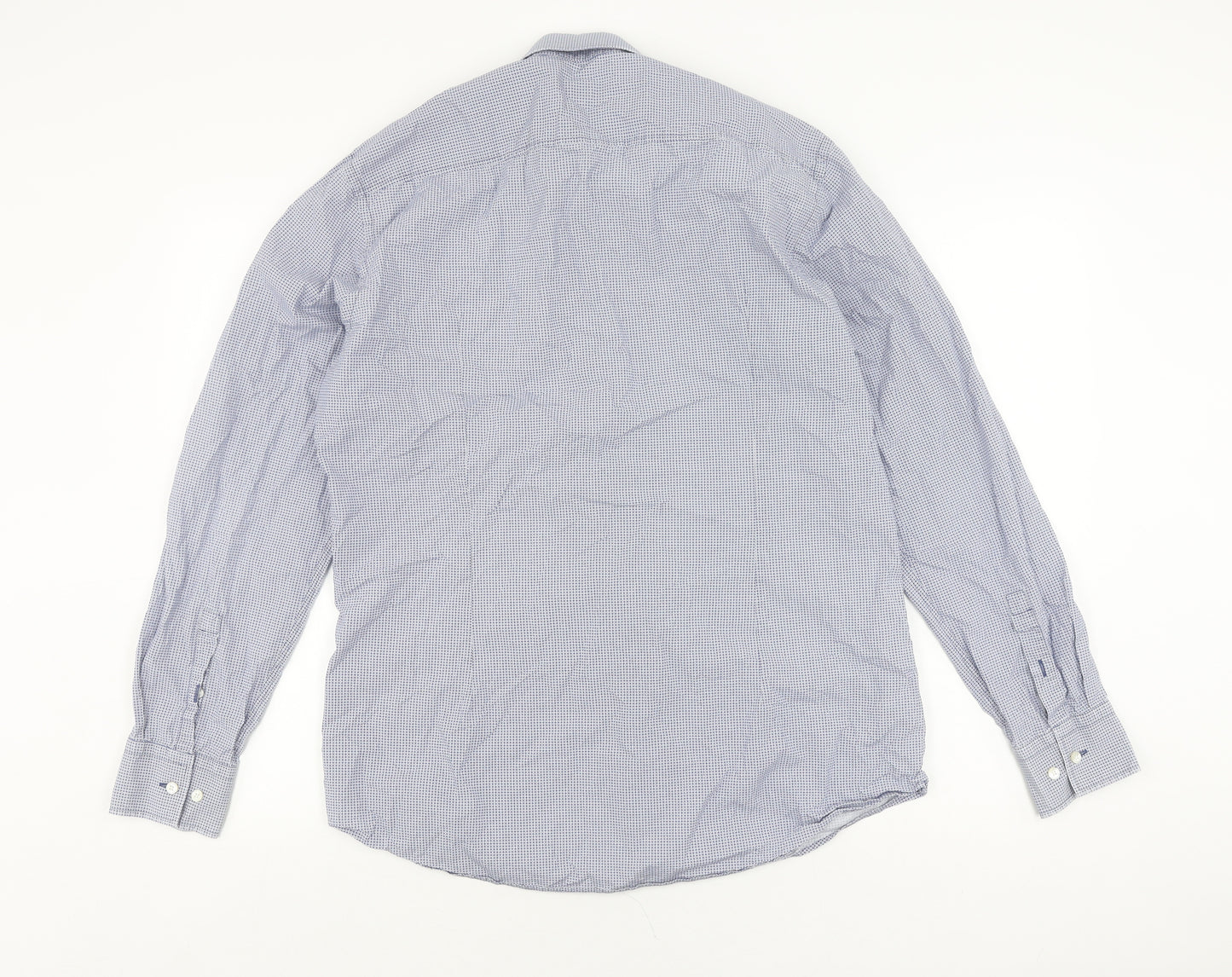 Hugo Boss Men’s Blue Slim Fit Long Sleeve Shirt