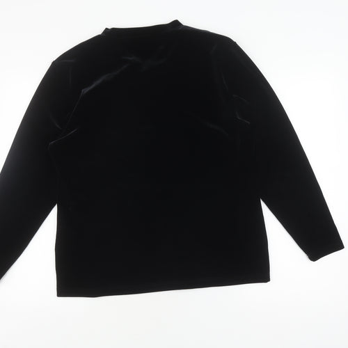 Choise by Danwear Women's Black Velvet Pullover XL