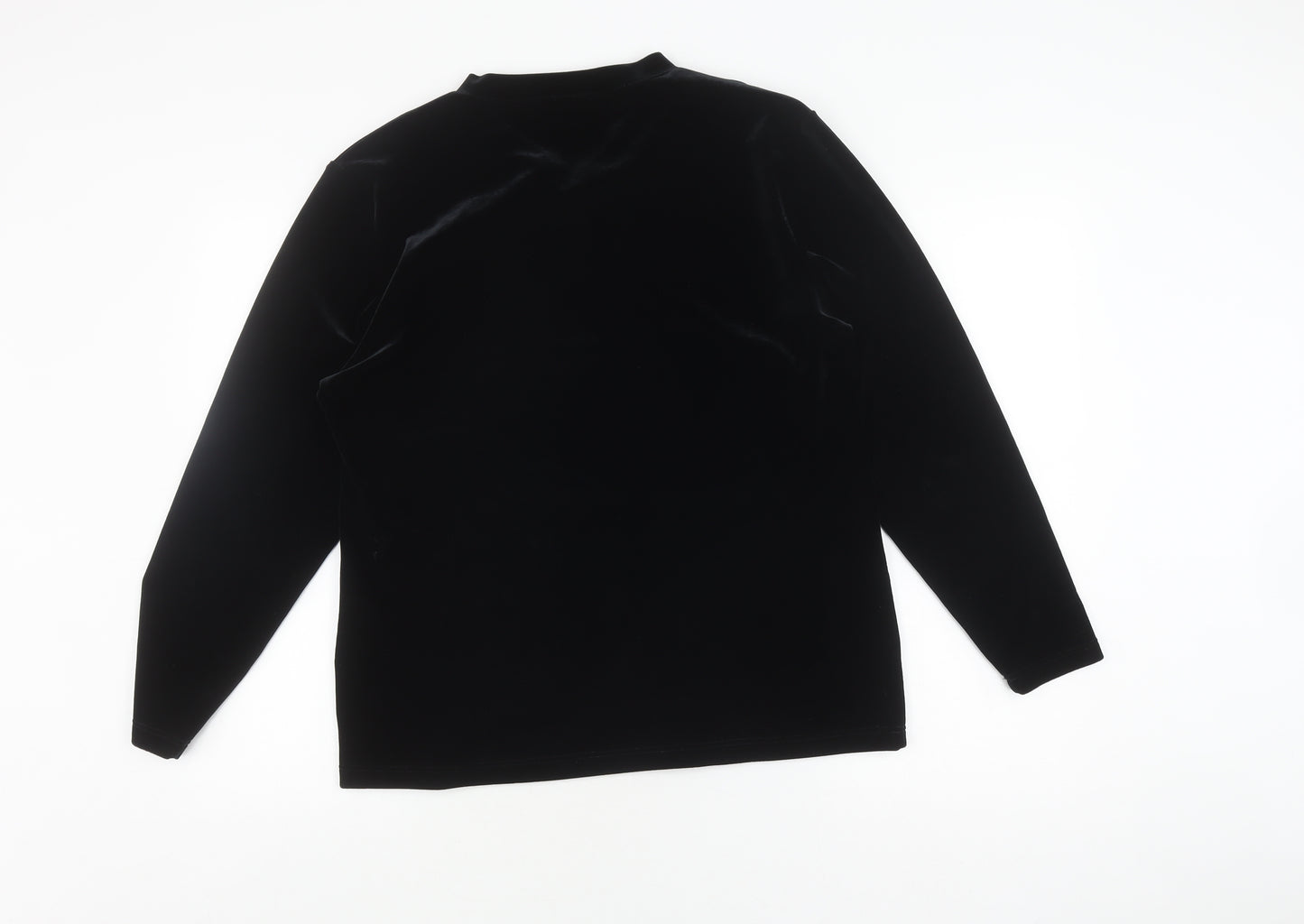 Choise by Danwear Women's Black Velvet Pullover XL