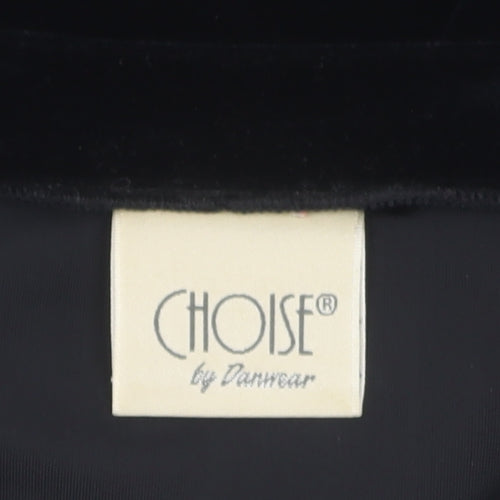 Choise by Danwear Women's Black Velvet Pullover XL