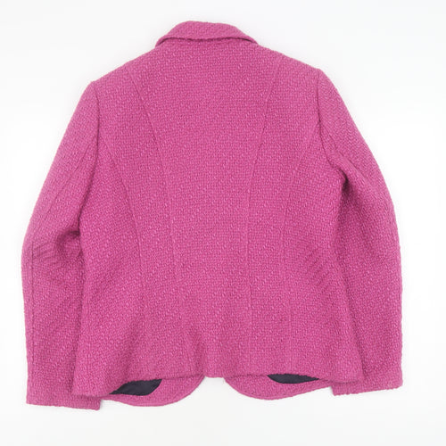 Per Una Women's Pink Bouclé Blazer Size 16