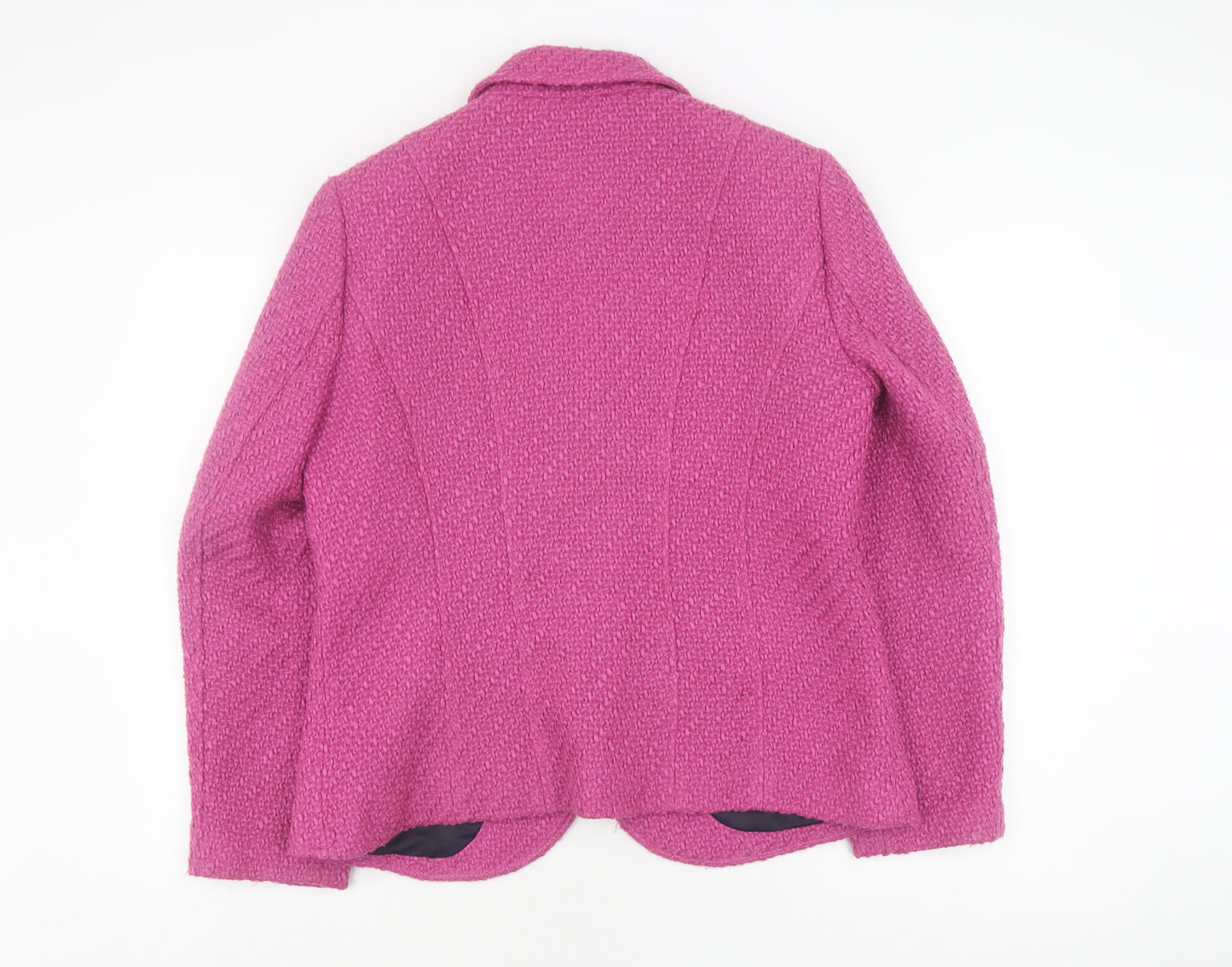 Per Una Women's Pink Bouclé Blazer Size 16
