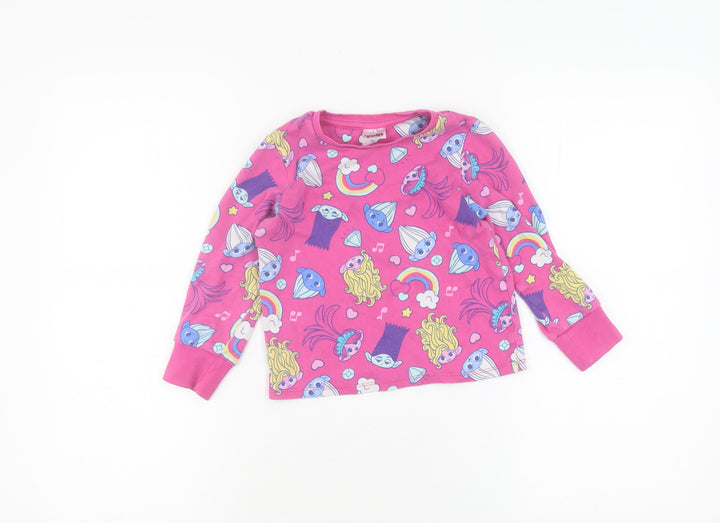 George Girls Trolls Multicoloured Long Sleeve T-Shirt 4-5 Years