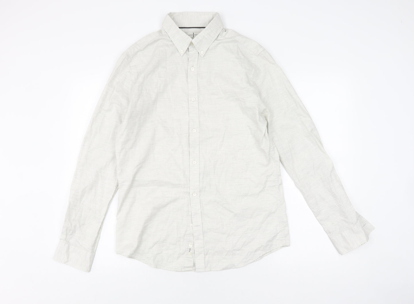 Jasper Conran Men's White Long Sleeve Shirt, M