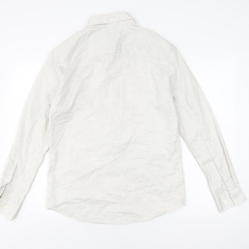 Jasper Conran Men's White Long Sleeve Shirt, M