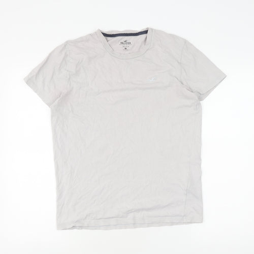Hollister Men's White Crew Neck T-Shirt S