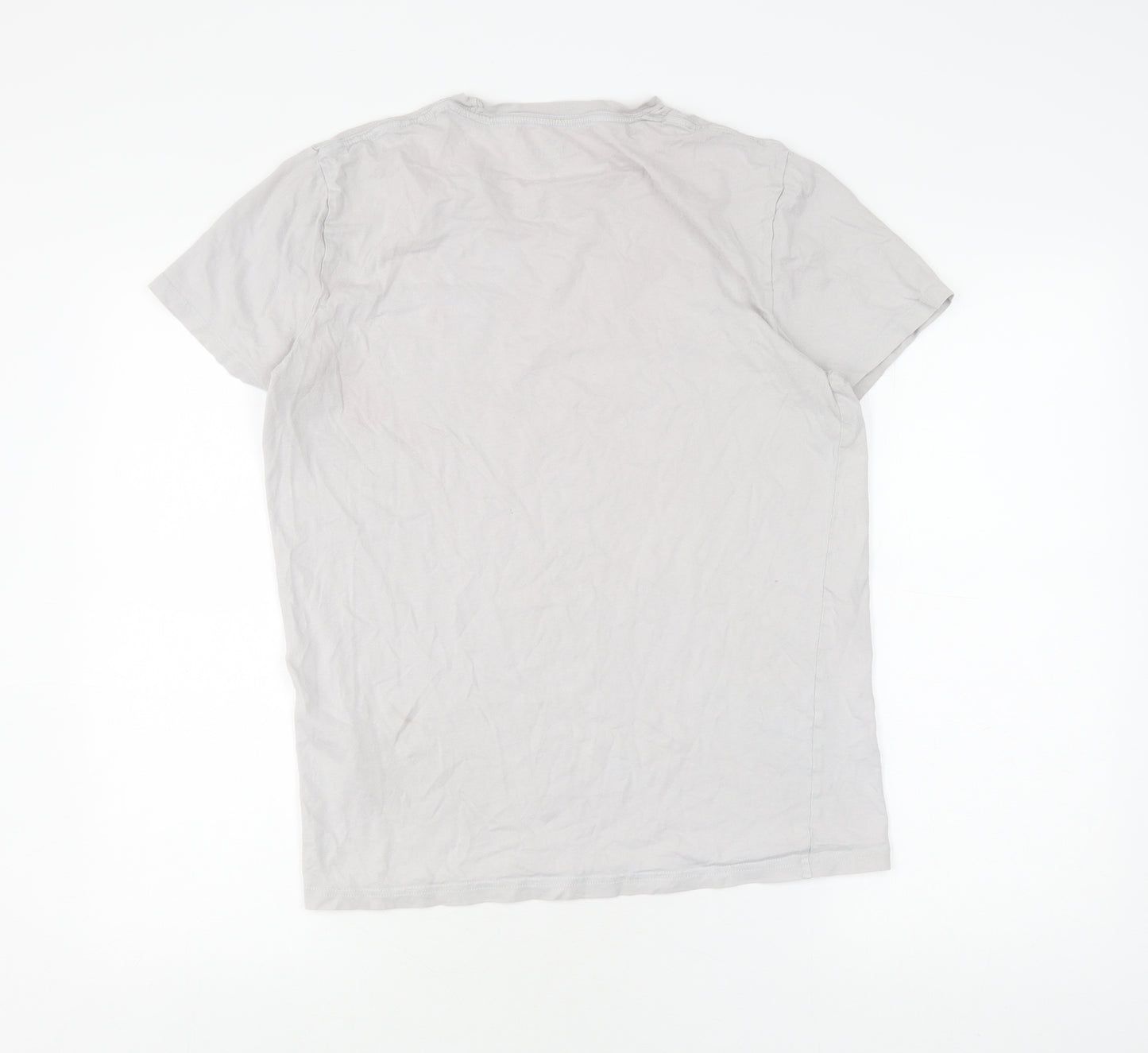 Hollister Men's White Crew Neck T-Shirt S