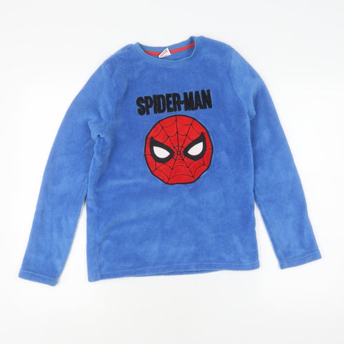 Marvel Boys Blue Spider-Man Pyjama Top, Long Sleeve, 11 Years