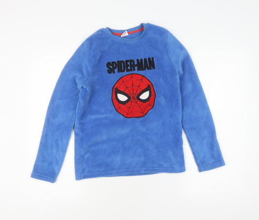 Marvel Boys Blue Spider-Man Pyjama Top, Long Sleeve, 11 Years