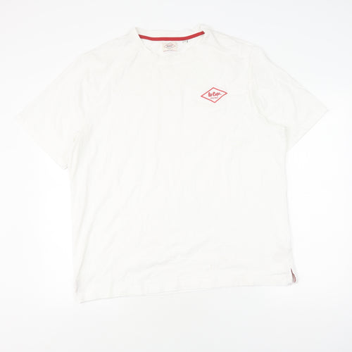 Lee Cooper Men's White 3XL T-Shirt