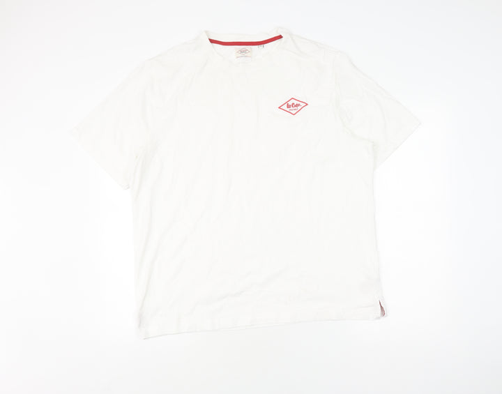 Lee Cooper Men's White 3XL T-Shirt