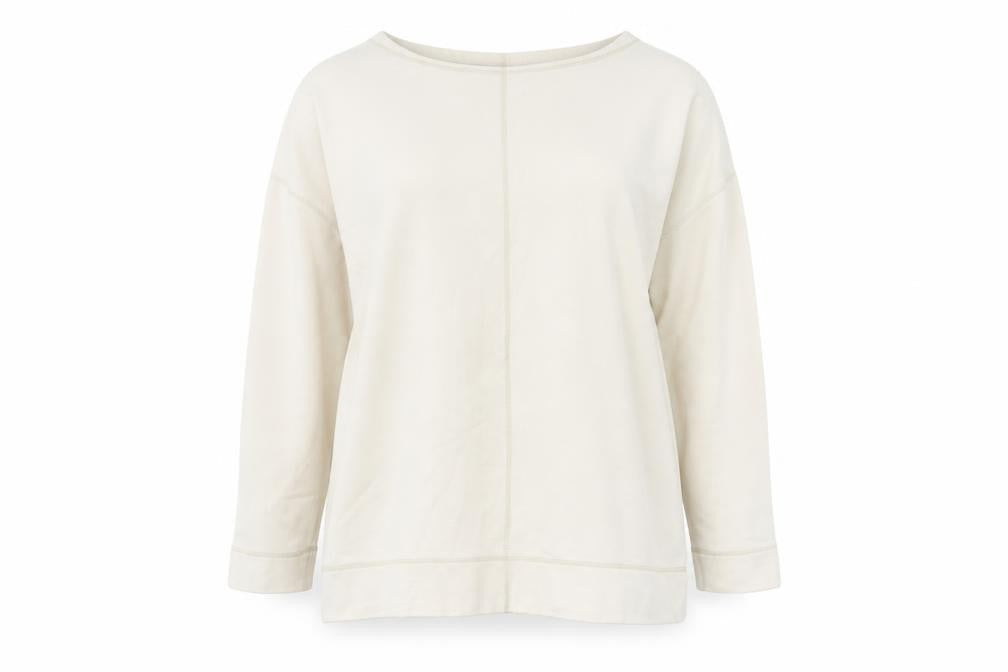 nx Women's Beige XL Sweatshirt, Casual Long Sleeve