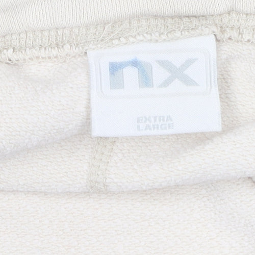 nx Women's Beige XL Sweatshirt, Casual Long Sleeve