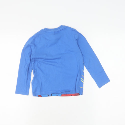 Marks and Spencer Boys Blue Marvel Spider-Man T-Shirt 4-5 Years