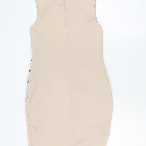 Izabel London Women's Beige Sheath Dress Size 10