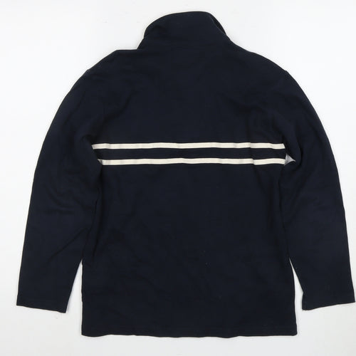 Armani Junior Boys Blue Polo Long Sleeve Top Size 6-7 Years