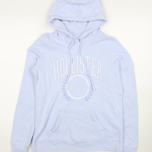 Hollister Women's Blue Pullover Hoodie - Size S
