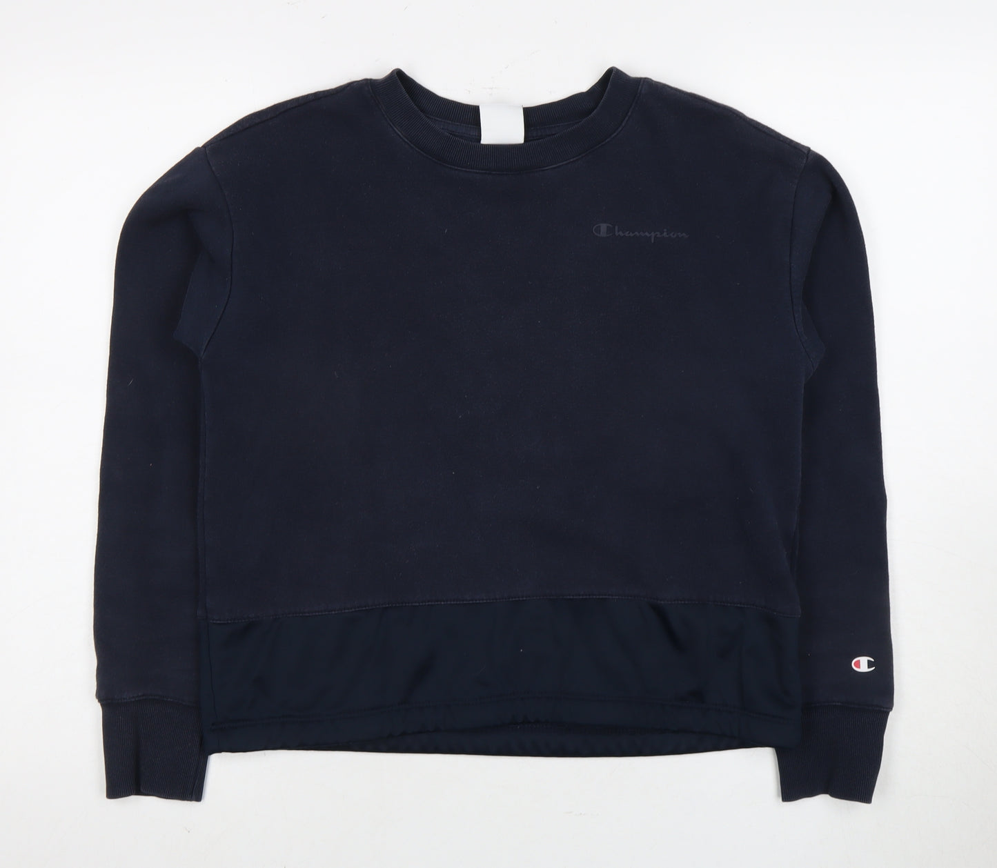 Champion Women's Black Sweatshirt S Logo Pullover