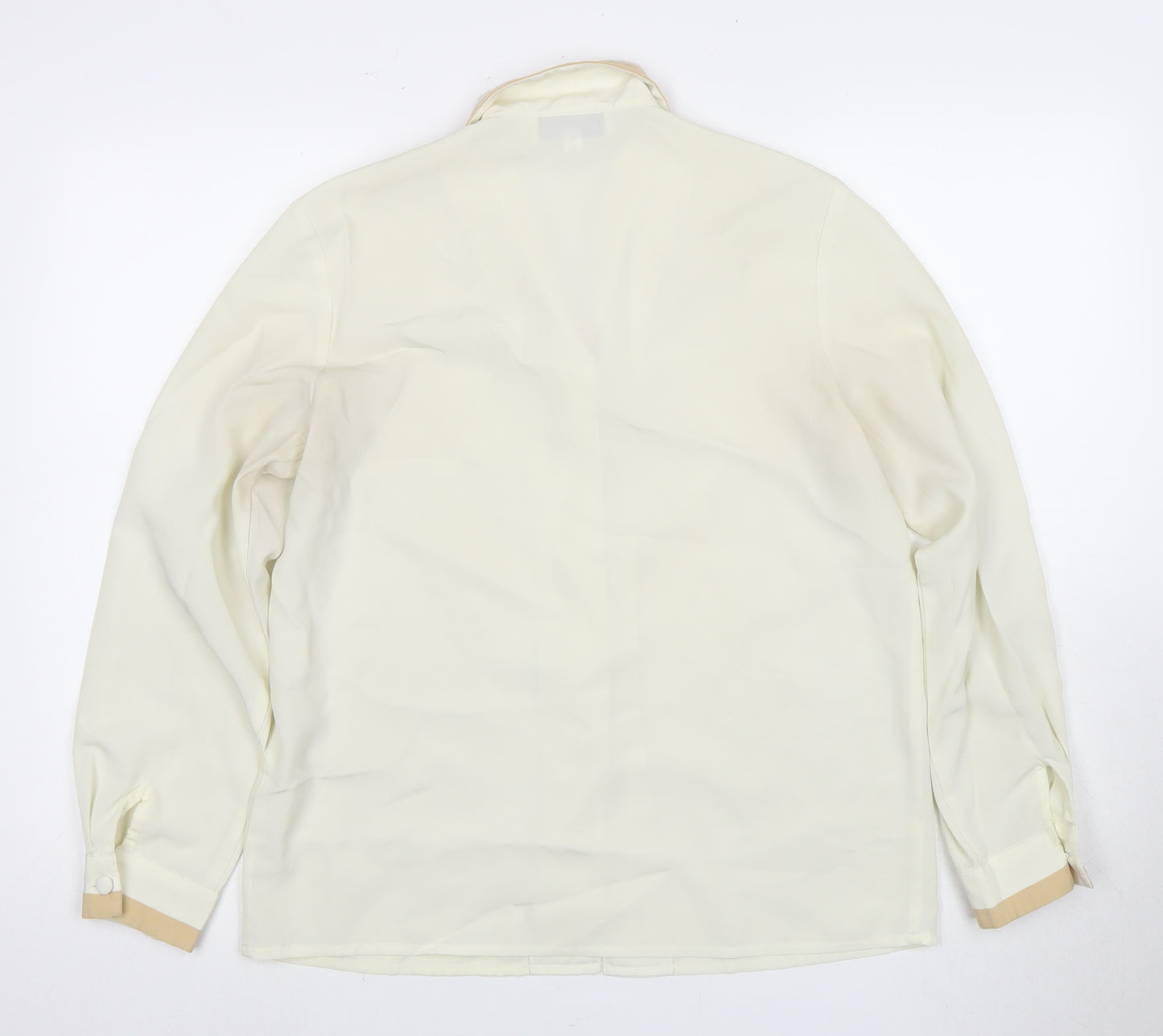Cappuccini Women's Ivory Button-Up Shirt Size 16