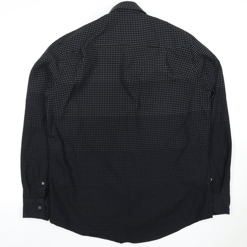 Alfani Men's Black Regular Fit Dress Shirt