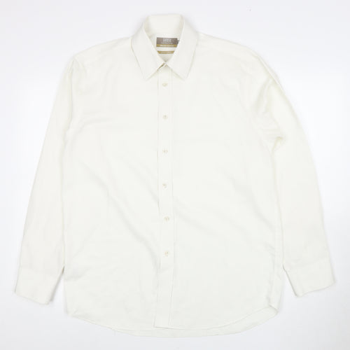 Marks and Spencer Men's White Dress Shirt 15.5