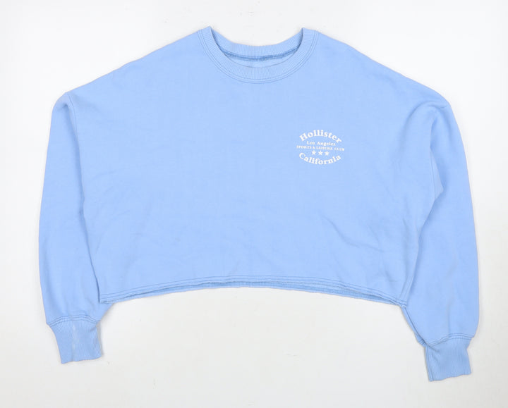 Hollister Women's Blue Pullover Sweatshirt XS