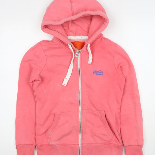 Superdry Women’s Pink Full Zip Hoodie Size S