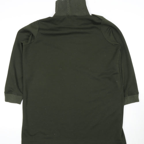 River Island Women's Green Roll Neck Sweatshirt, Size L