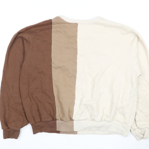 Hollister Women's Brown Sweatshirt M - Lightweight & Stylish