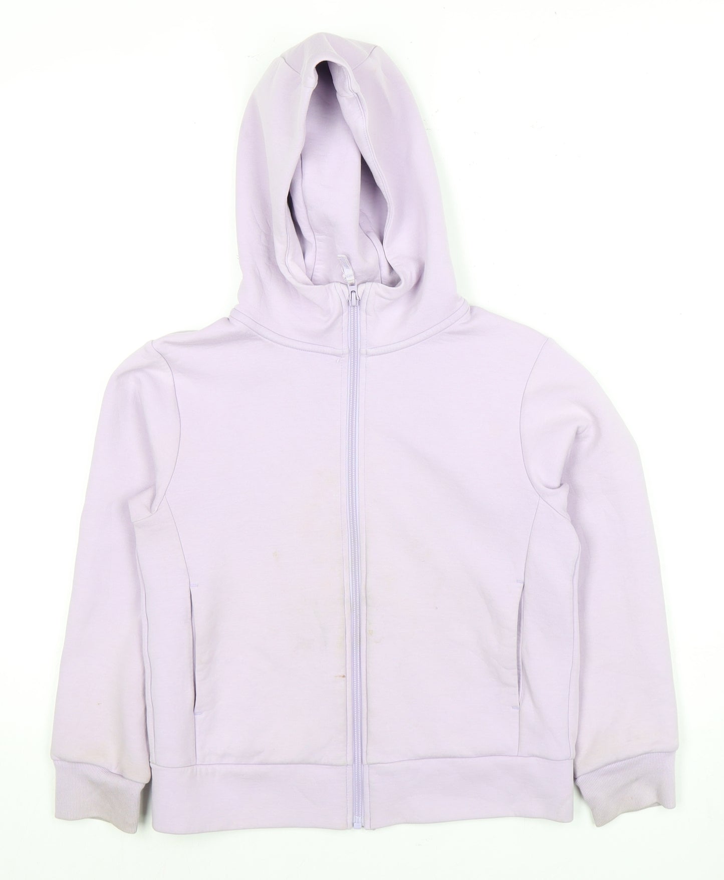 Uniqlo Girls Purple Full Zip Hoodie, Size 11 Years