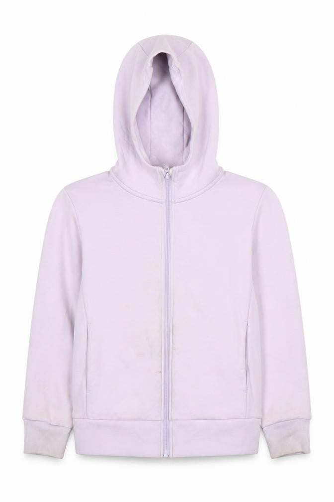 Uniqlo Girls Purple Full Zip Hoodie, Size 11 Years