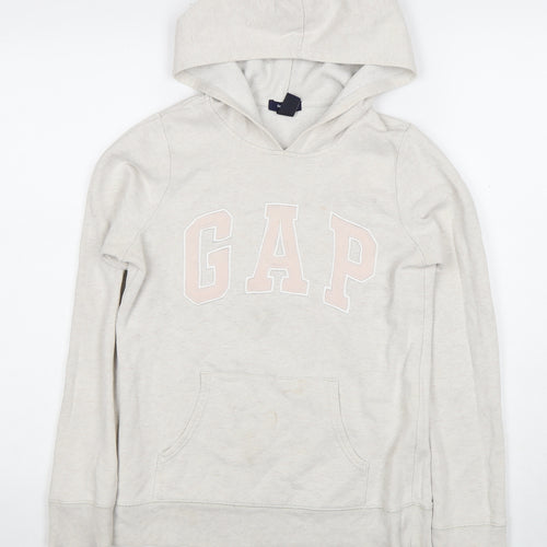 Gap Kids Girls Grey Pullover Hoodie Size 13-14 Years