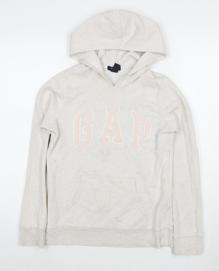 Gap Kids Girls Grey Pullover Hoodie Size 13-14 Years