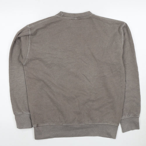 PRETTYLITTLETHING Women's Grey Pullover Sweatshirt S