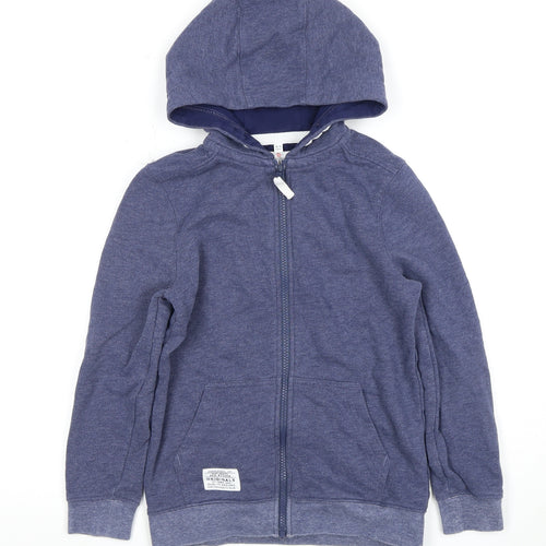Marks and Spencer Boys Blue Full Zip Hoodie 9-10 Years