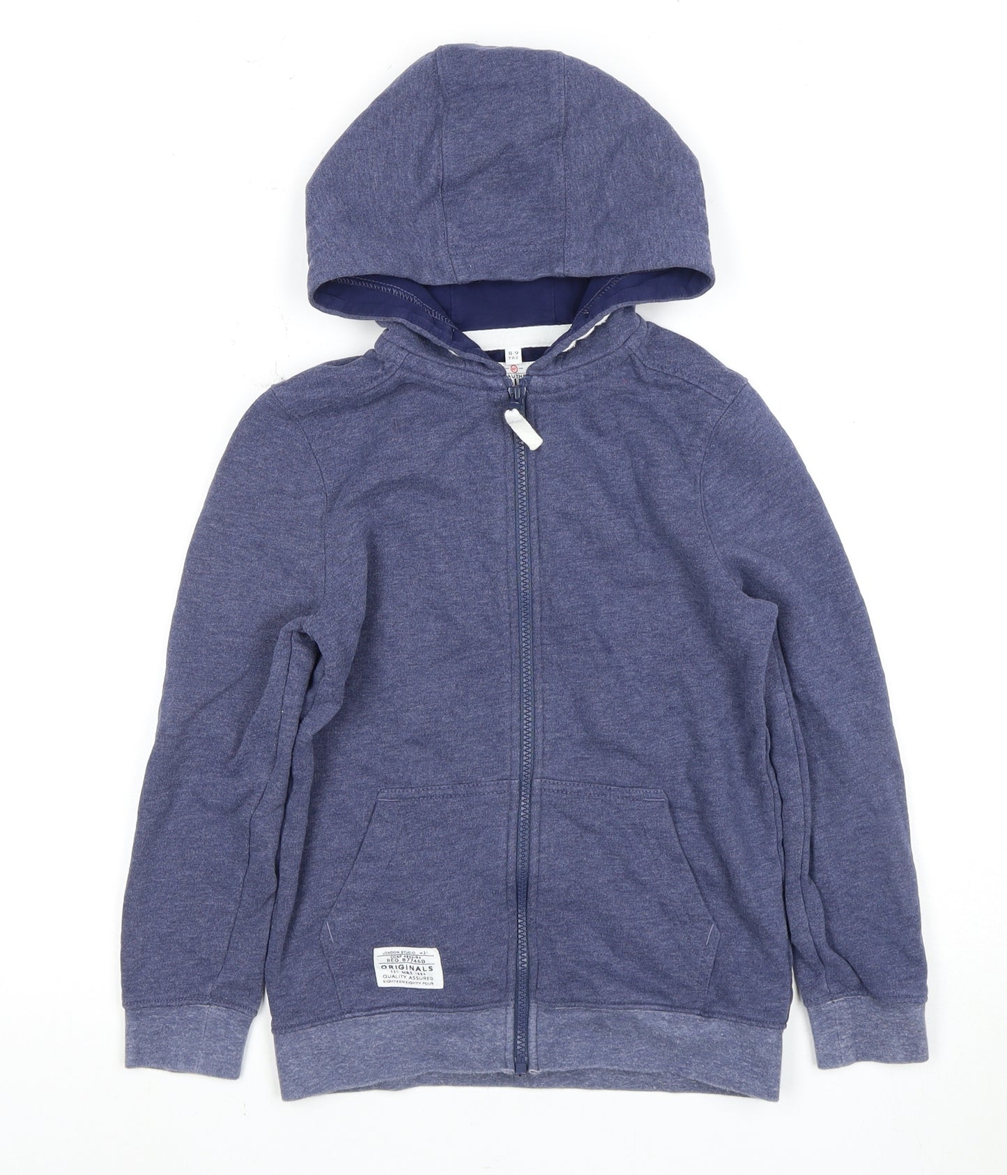 Marks and Spencer Boys Blue Full Zip Hoodie 9-10 Years