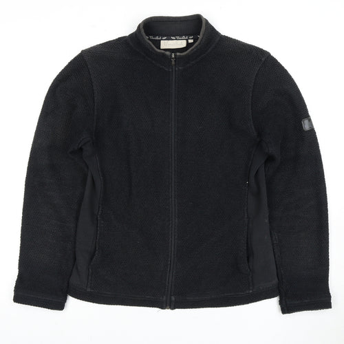WeirdFish Men's Black Full Zip Sweatshirt M