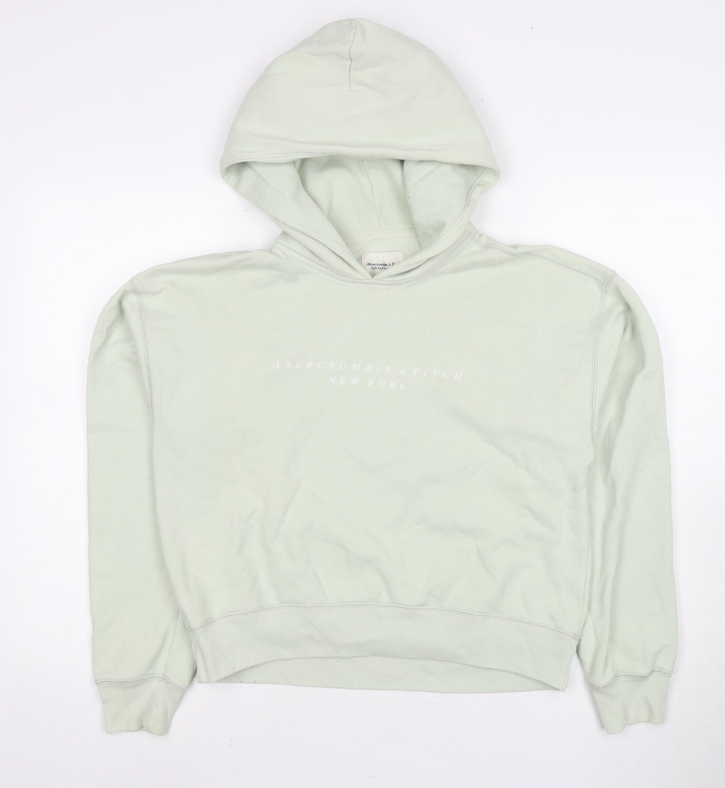 Abercrombie & Fitch Women's Green Pullover Hoodie, Size S