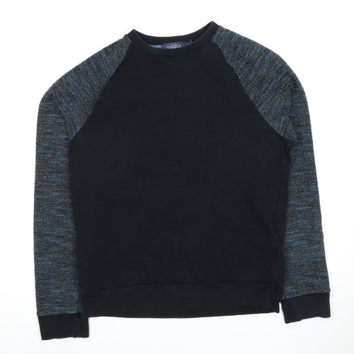 Topman Men’s Black XS Pullover Sweatshirt, Knit